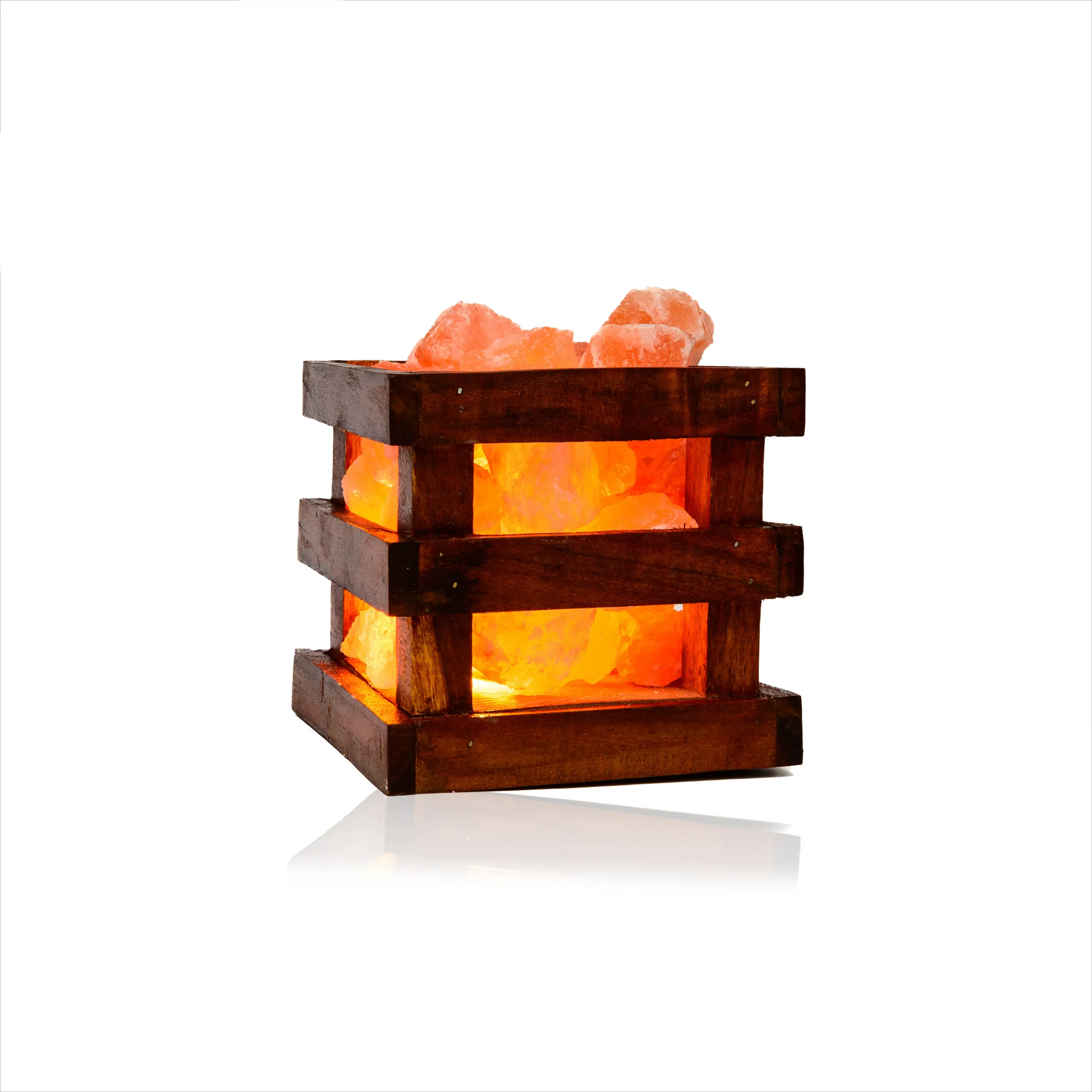 Wood Cube Lamp